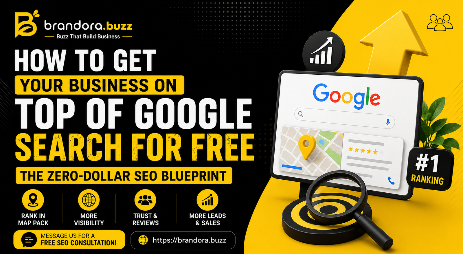 How to Get Your Business on Top of Google Search for Free